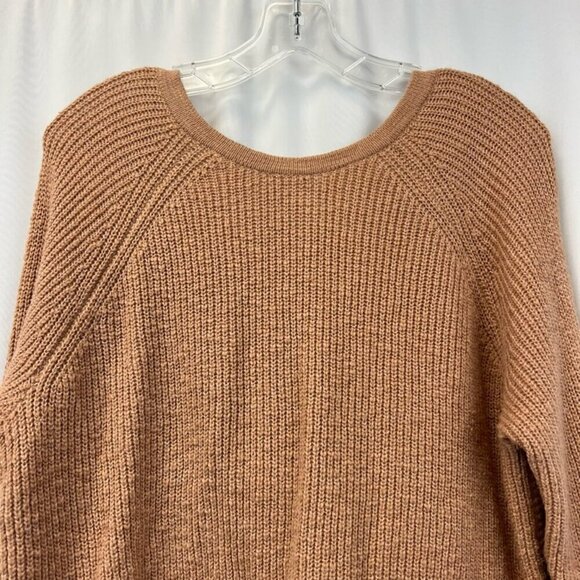 Aerie Pullover Deep V-Back Sweater Long Sleeve Knit Women's Size Medium - Picture 6 of 9